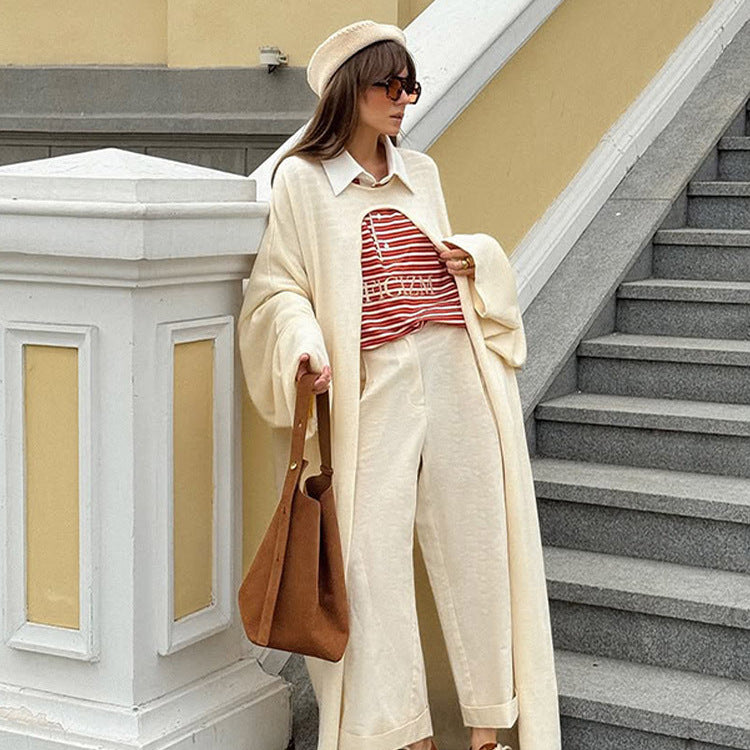 Damer Oversized Stickad Jacka Eva Jonsson-Eva Jonsson