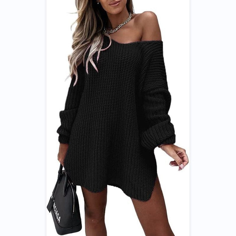 Damer Oversized Stickad Klänning Mirla-Eva Jonsson
