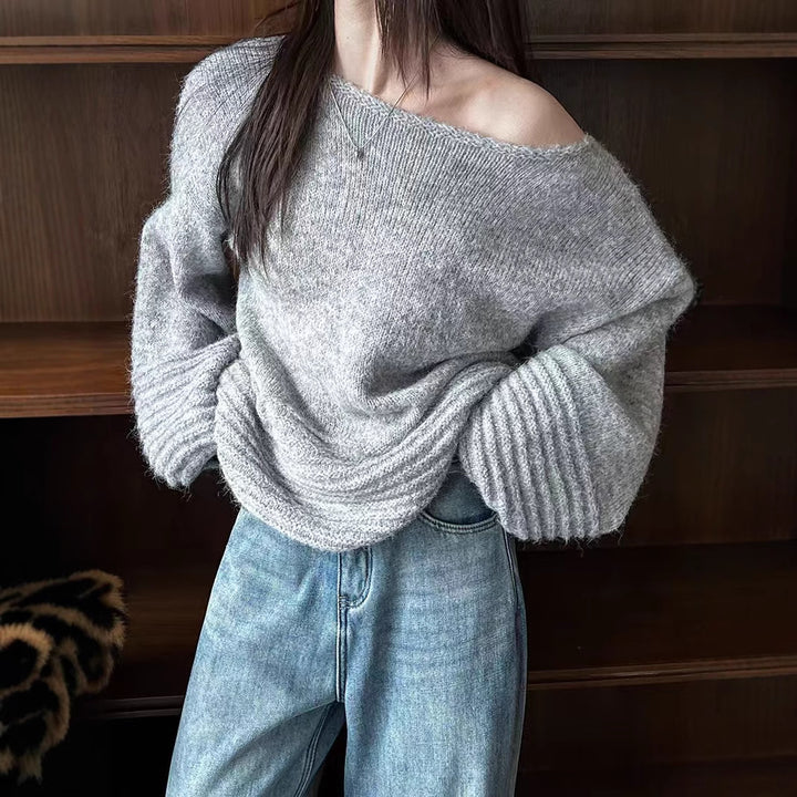 Damer Oversized Stickad Tröja Eva Jonsson-Eva Jonsson