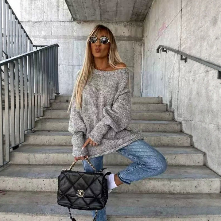 Damer Oversized Stickad Tröja Mirla-Eva Jonsson
