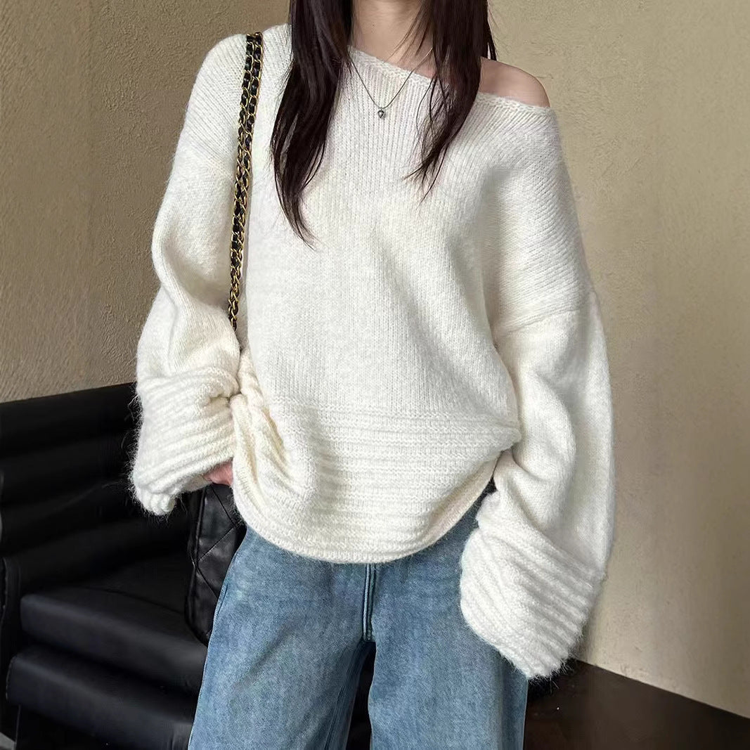 Damer Oversized Stickad Tröja Eva Jonsson-Eva Jonsson