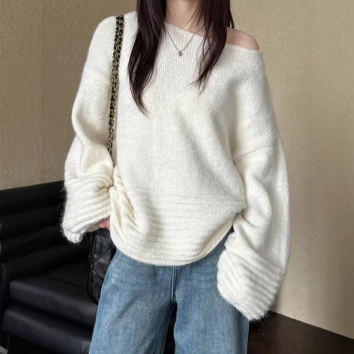 Damer Oversized Stickad Tröja Eva Jonsson-Eva Jonsson