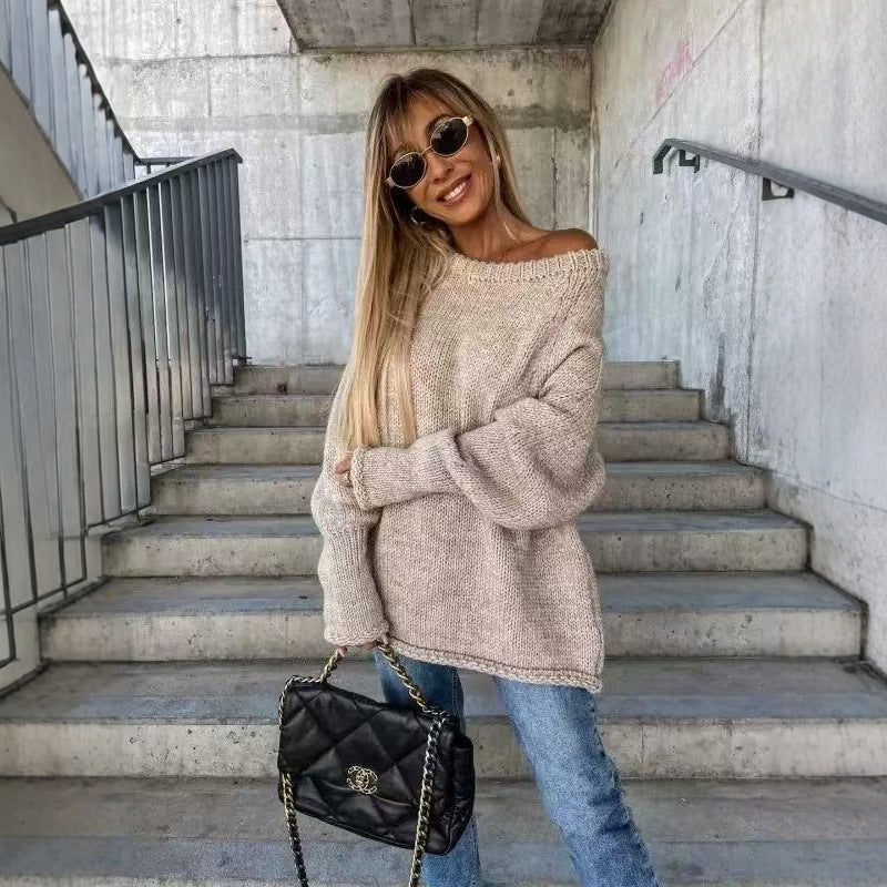 Damer Oversized Stickad Tröja Mirla-Eva Jonsson