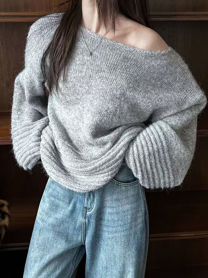 Damer Oversized Stickad Tröja Eva Jonsson-Eva Jonsson