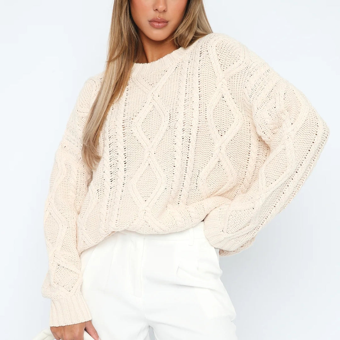 Damer Oversized Stickad Tröja Mirla-Eva Jonsson