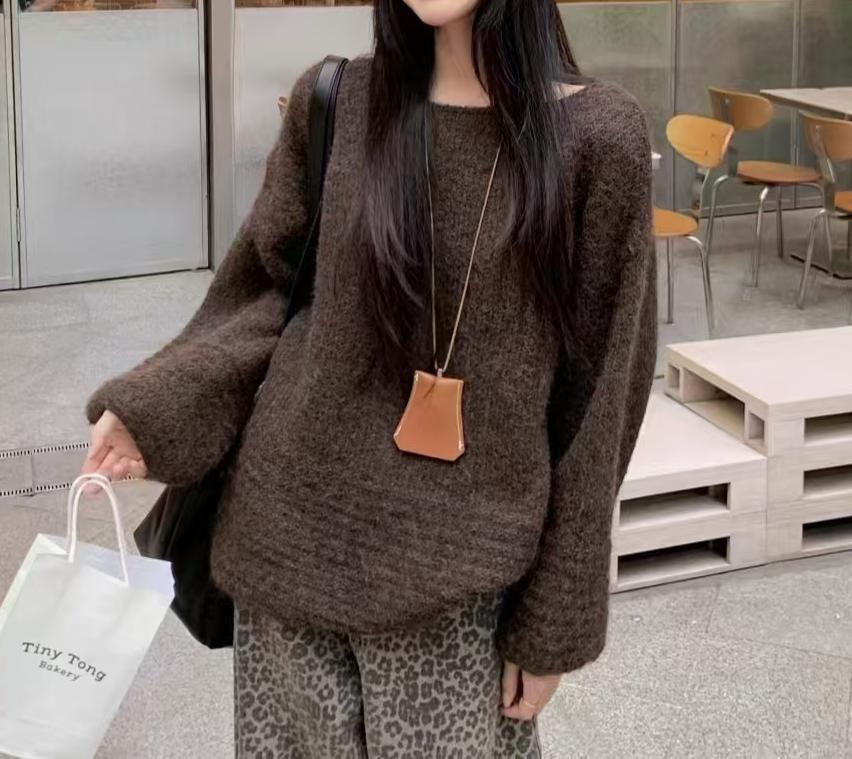 Damer Oversized Stickad Tröja Eva Jonsson-Eva Jonsson