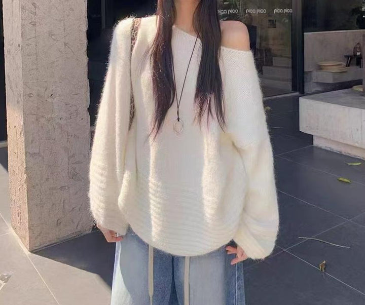 Damer Oversized Stickad Tröja Eva Jonsson-Eva Jonsson
