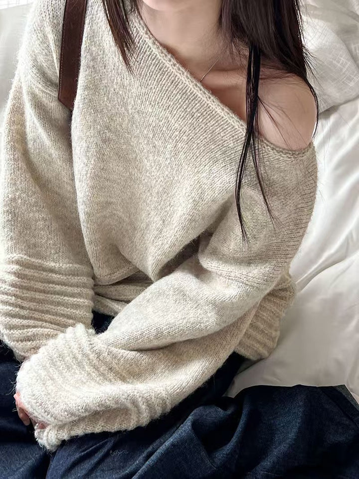 Damer Oversized Stickad Tröja Eva Jonsson-Eva Jonsson