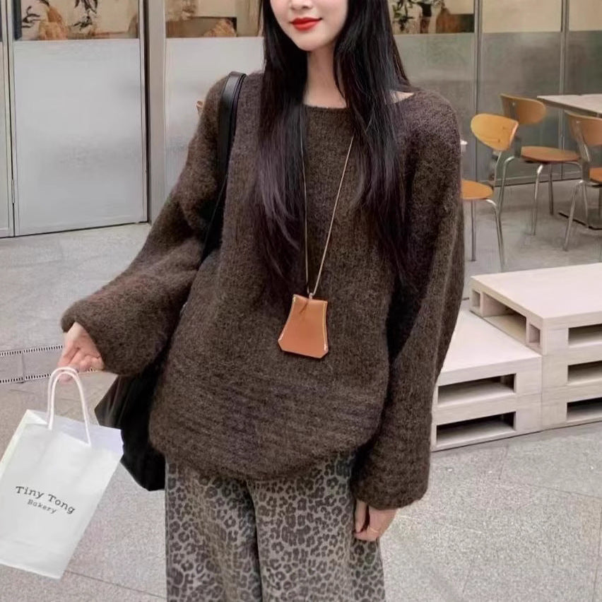 Damer Oversized Stickad Tröja Eva Jonsson-Eva Jonsson