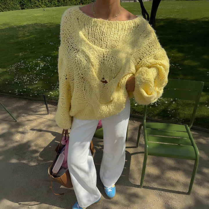 Damer Oversized Stickad Tröja Mirla-Eva Jonsson