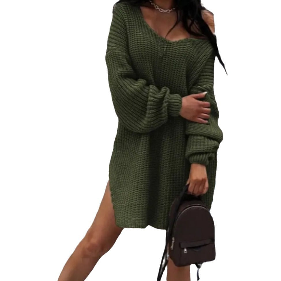 Damer Oversized Stickad Tröja i Avslappnad Design Mirla-Eva Jonsson