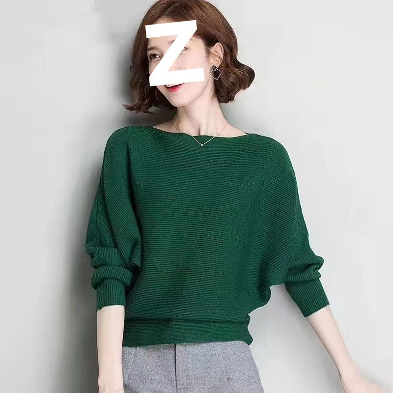 Damer Oversized Stickad Tröja med Raffinerad Ribbdesign och Vid Skärning Mirla-Eva Jonsson