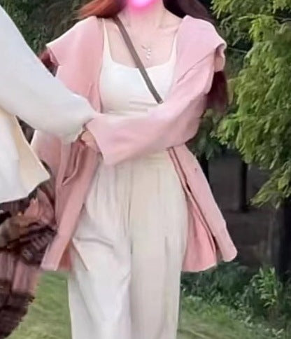 Damer Oversized Stickad jacka med stora knappar och avslappnad skärning Mirla-Eva Jonsson