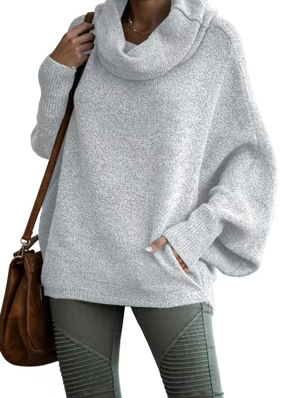Damer Oversized Stickad tröja med Rullkrage Mirla-Eva Jonsson