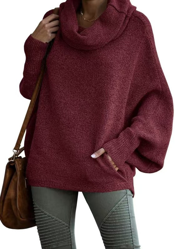 Damer Oversized Stickad tröja med Rullkrage Mirla-Eva Jonsson