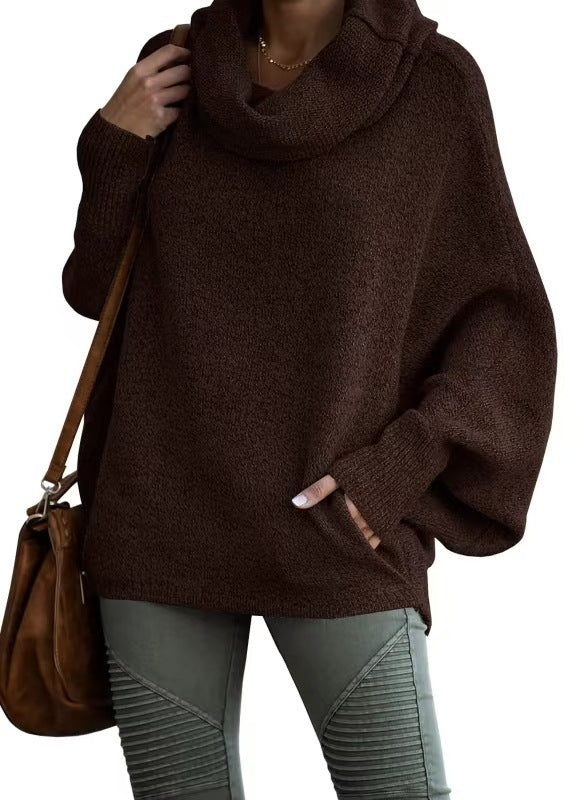 Damer Oversized Stickad tröja med Rullkrage Mirla-Eva Jonsson