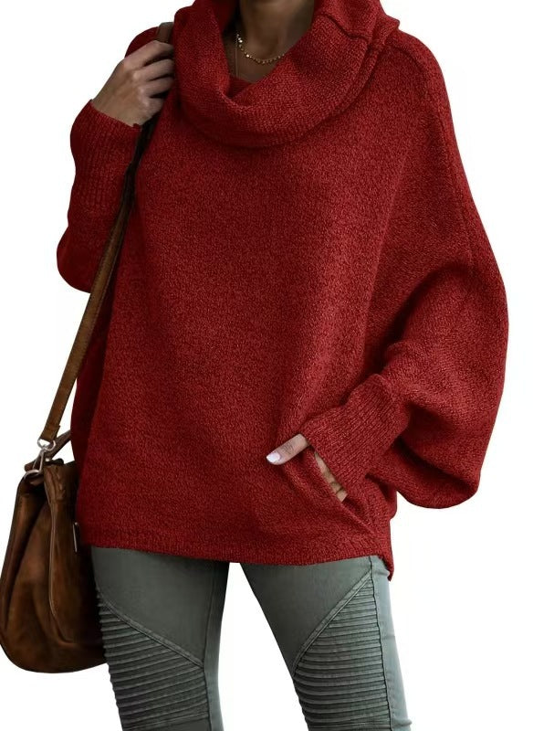 Damer Oversized Stickad tröja med Rullkrage Mirla-Eva Jonsson