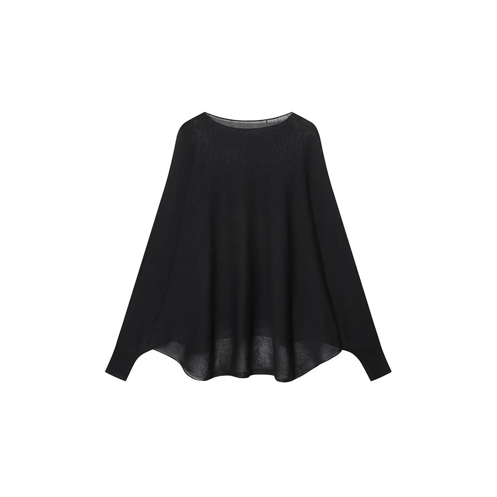 Damer Oversized Stickad tröja med asymmetrisk kant Mirla-Eva Jonsson