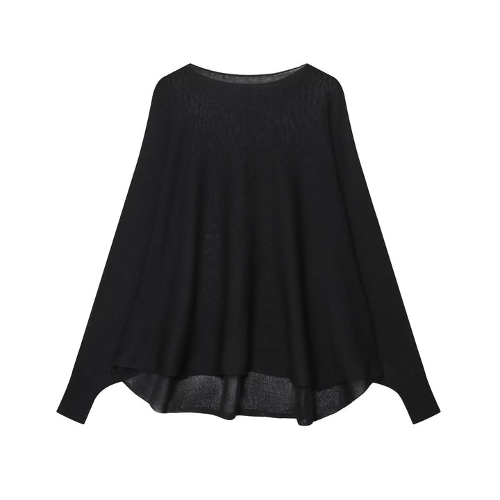 Damer Oversized Stickad tröja med asymmetrisk kant Mirla-Eva Jonsson