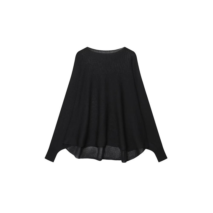 Damer Oversized Stickad tröja med asymmetrisk kant Mirla-Eva Jonsson