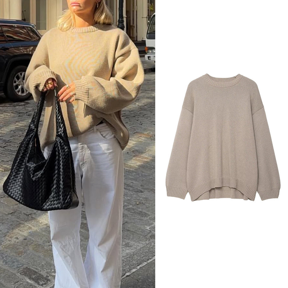 Damer Oversized Stickad tröja med avslappnad passform Mirla-Eva Jonsson