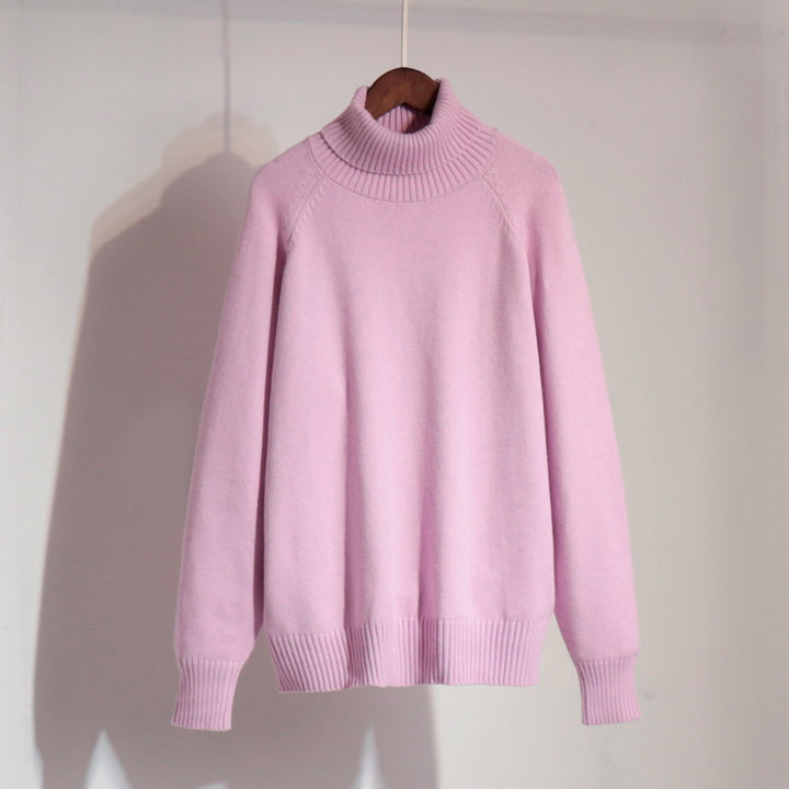 Damer Oversized Stickad tröja med hög krage Mirla-Eva Jonsson