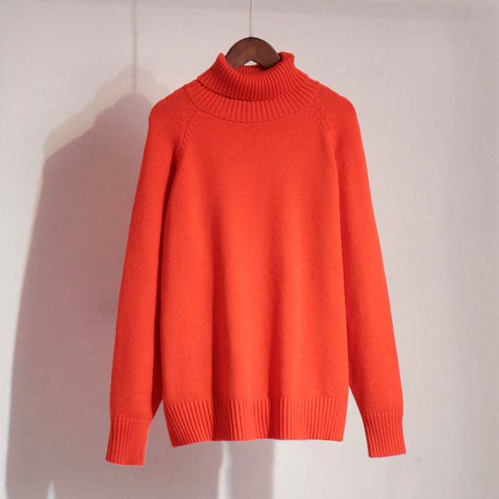 Damer Oversized Stickad tröja med hög krage Mirla-Eva Jonsson