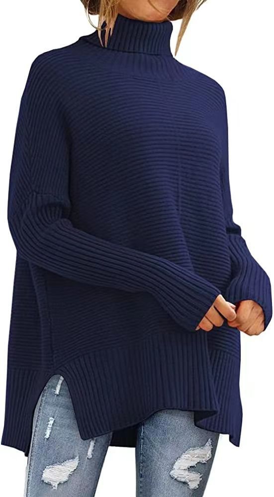 Damer Oversized Stickad tröja med hög krage Mirla-Eva Jonsson