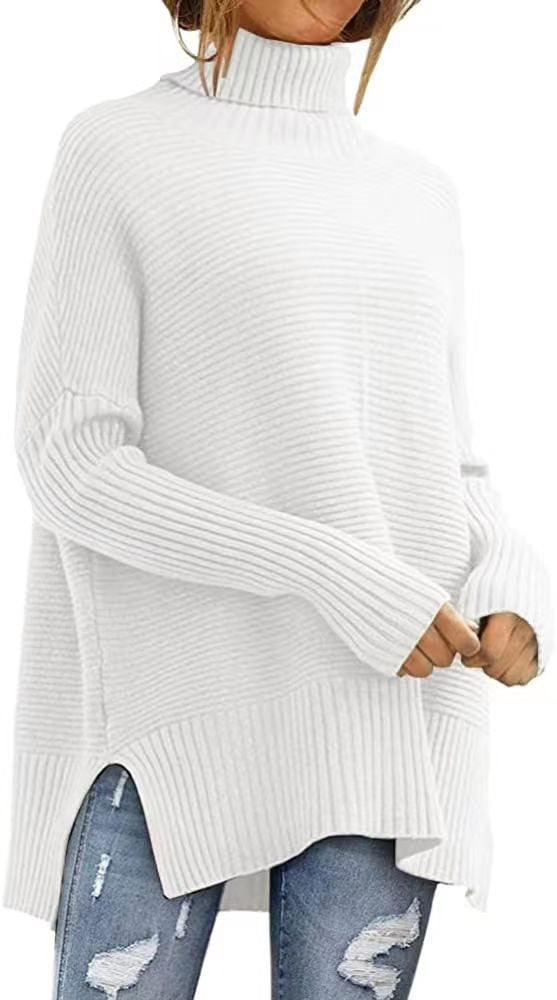 Damer Oversized Stickad tröja med hög krage Mirla-Eva Jonsson