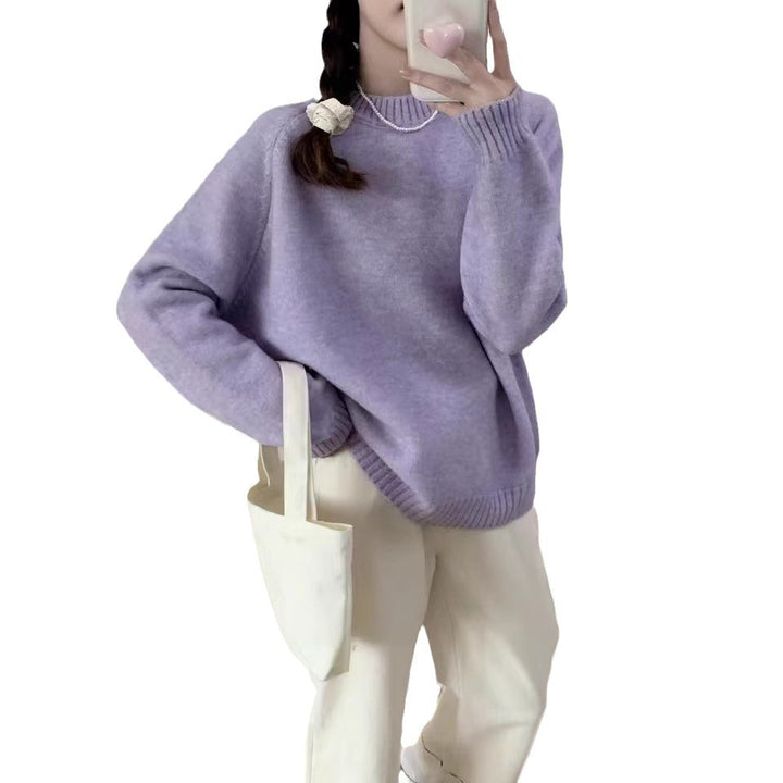 Damer Oversized Stickad tröja med vid skärning och mjukt flödande material Mirla-Eva Jonsson