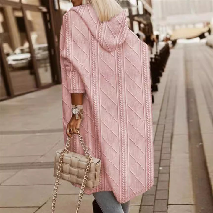 Damer Oversized Stickmantel Mirla-Eva Jonsson