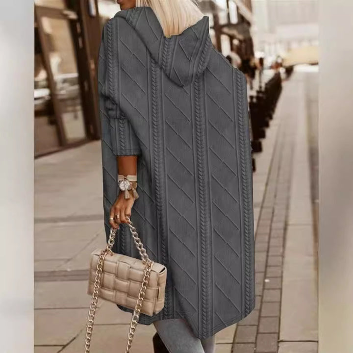 Damer Oversized Stickmantel Mirla-Eva Jonsson