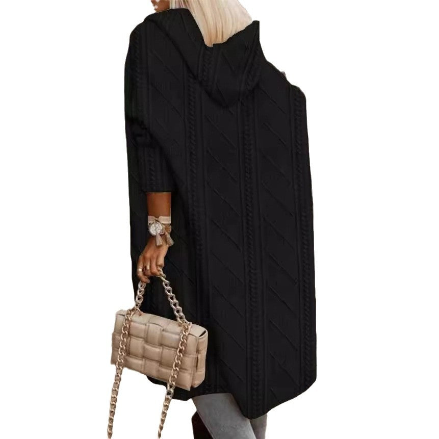 Damer Oversized Stickmantel Mirla-Eva Jonsson