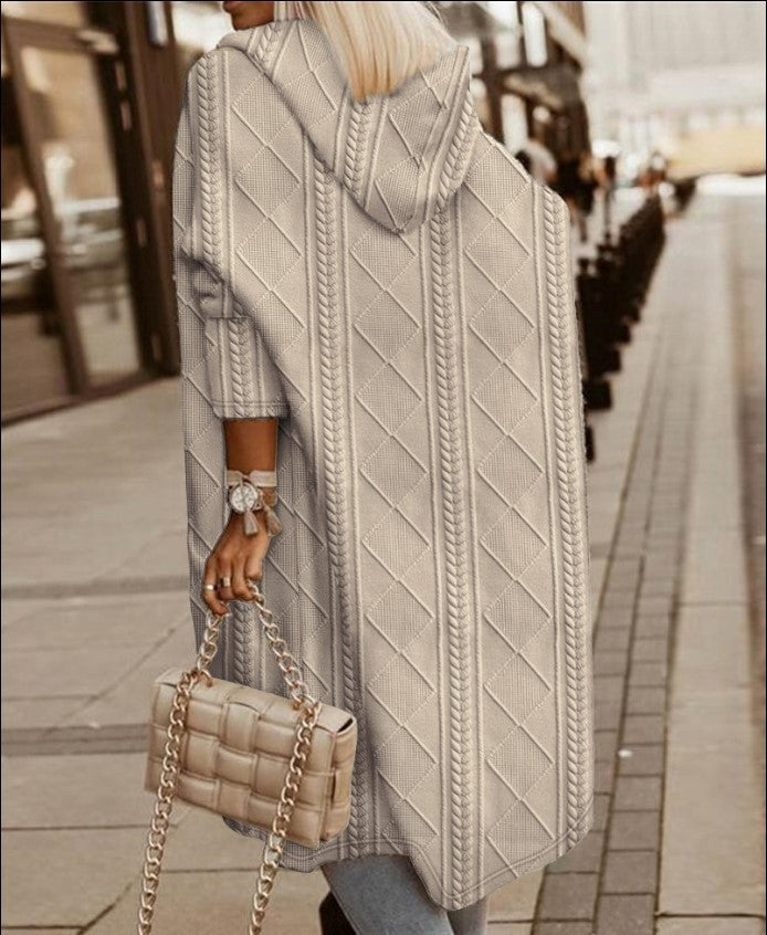 Damer Oversized Stickmantel Mirla-Eva Jonsson