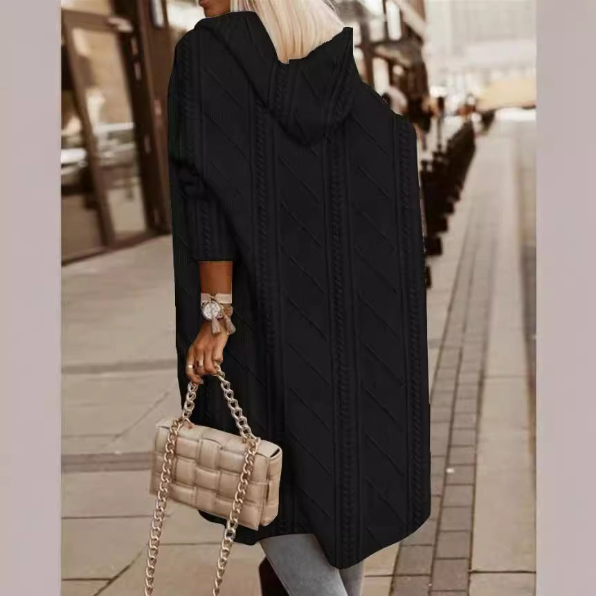 Damer Oversized Stickmantel Mirla-Eva Jonsson