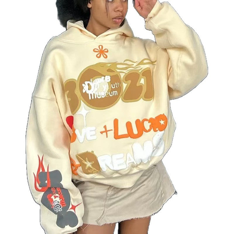 Damer Oversized Streetwear Hoodie Mirla-Eva Jonsson