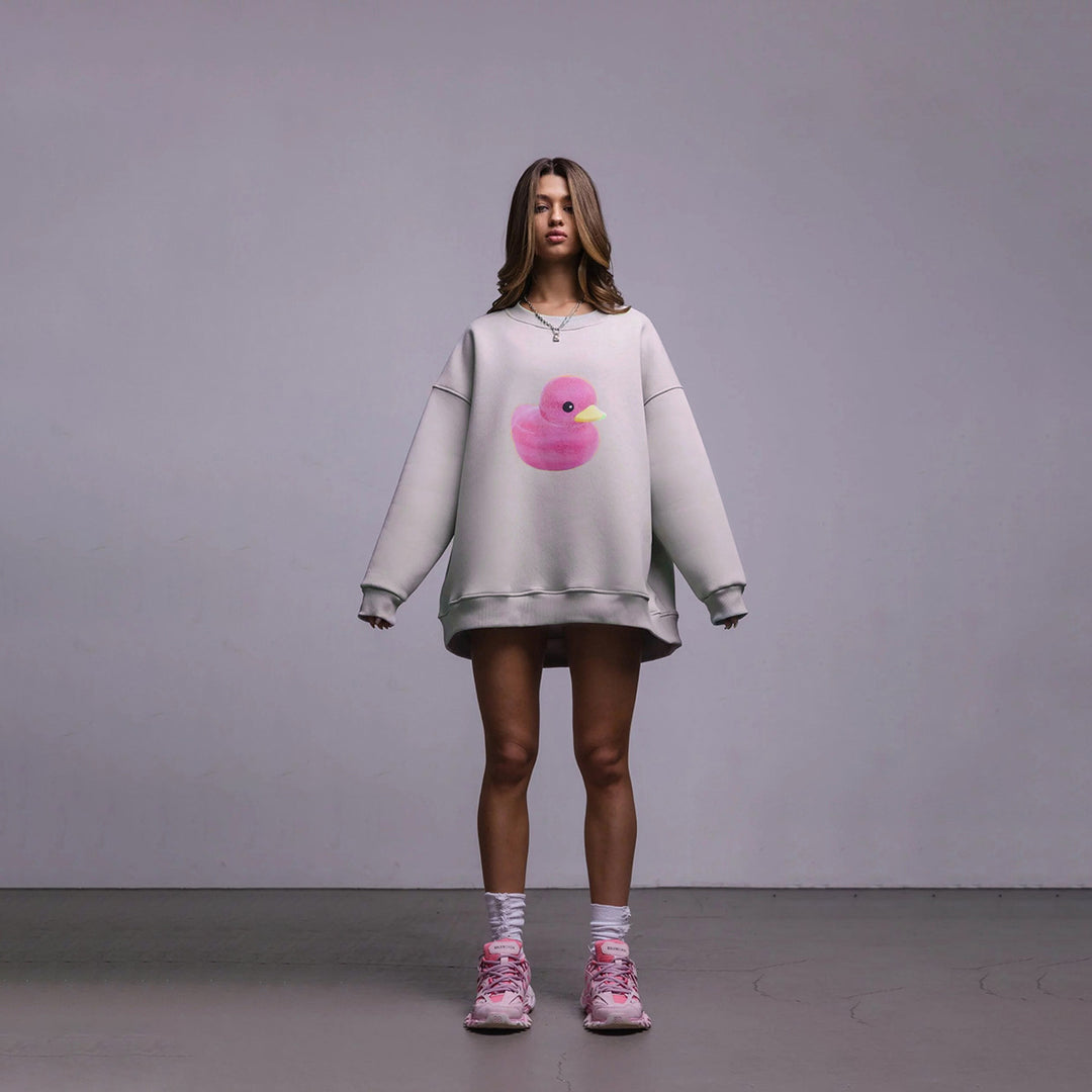 Damer Oversized Sweater med Bunny-Print Mirla-Eva Jonsson