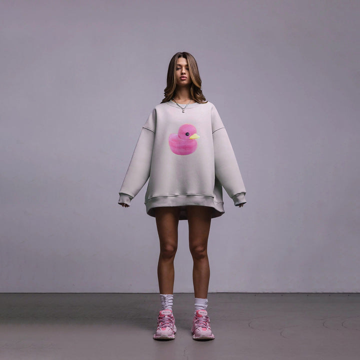 Damer Oversized Sweater med Bunny-Print Mirla-Eva Jonsson