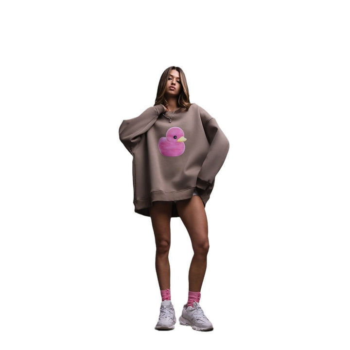 Damer Oversized Sweater med Bunny-Print Mirla-Eva Jonsson