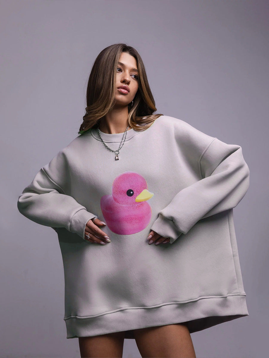 Damer Oversized Sweater med Bunny-Print Mirla-Eva Jonsson
