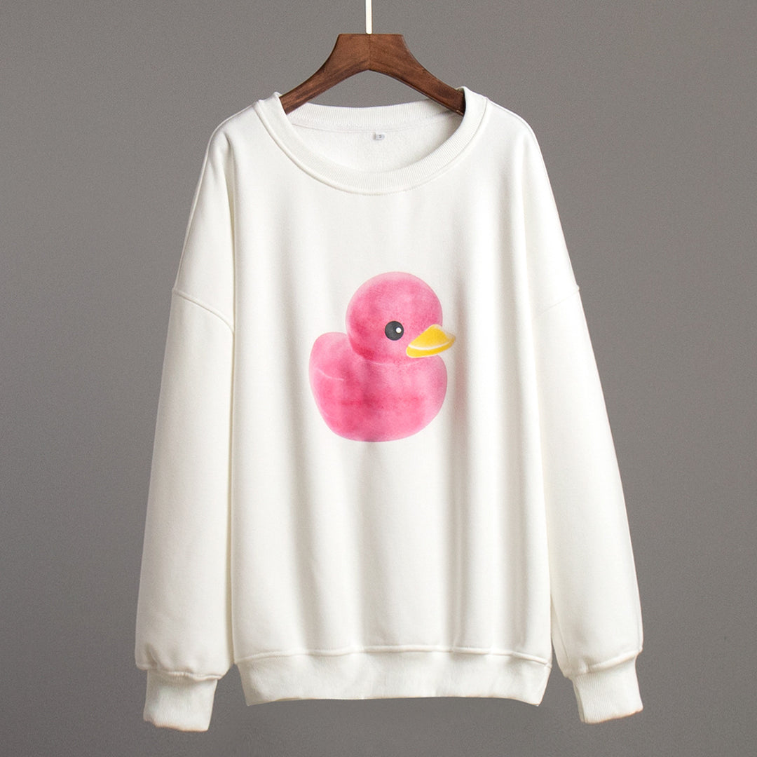 Damer Oversized Sweater med Bunny-Print Mirla-Eva Jonsson