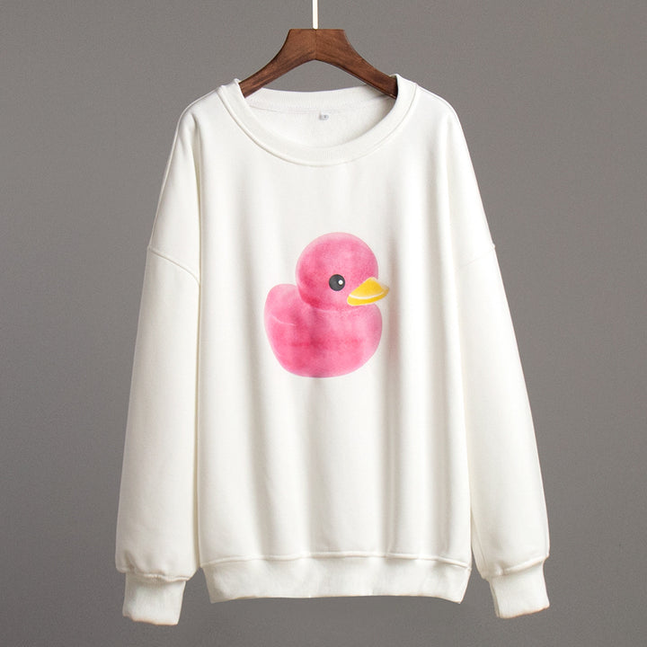 Damer Oversized Sweater med Bunny-Print Mirla-Eva Jonsson