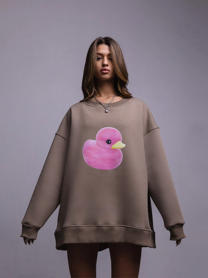 Damer Oversized Sweater med Bunny-Print Mirla-Eva Jonsson
