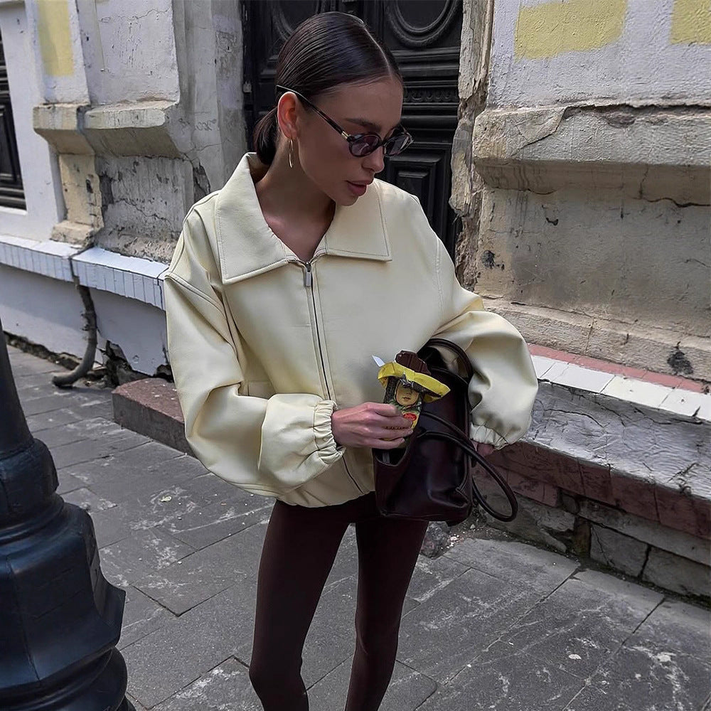 Damer Oversized Sweatjacka med modern ståkrage Eva Jonsson-Eva Jonsson