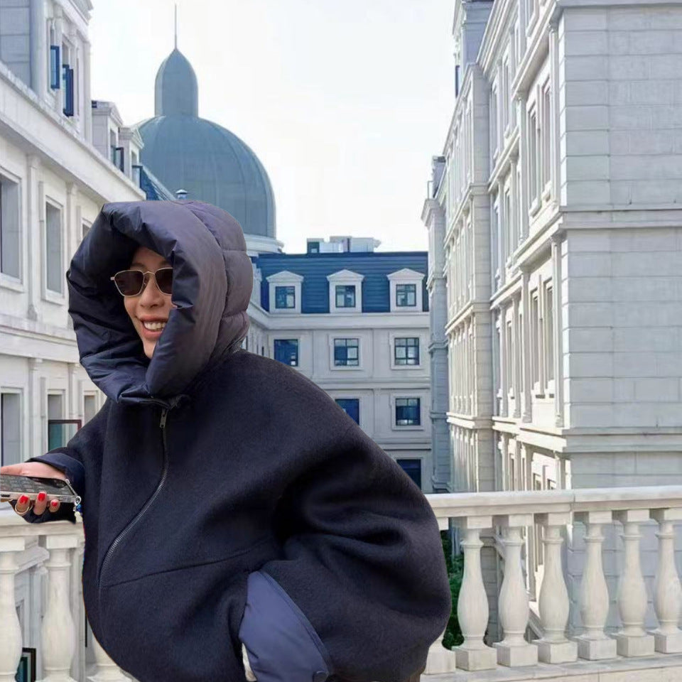 Damer Oversized Sweatjacka med voluminösa ärmar och bekväma fickor Mirla-Eva Jonsson