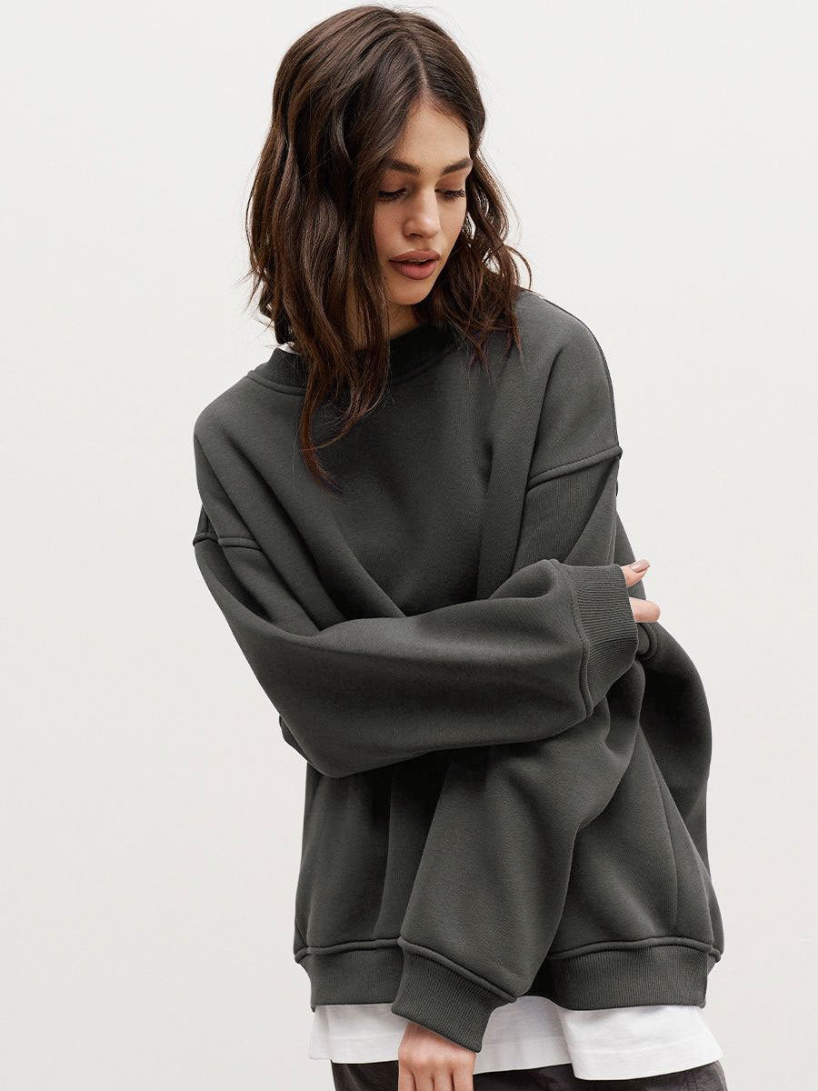 Damer Oversized Sweatshirt i avslappnad stil med överdimensionerade ärmar och elastiska manschetter Mirla-Eva Jonsson
