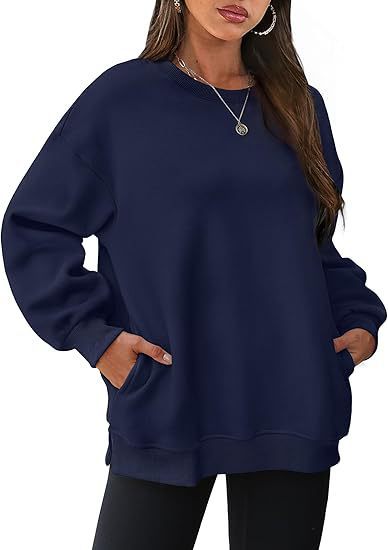 Damer Oversized Sweatshirt med Kängurufickor Mirla-Eva Jonsson