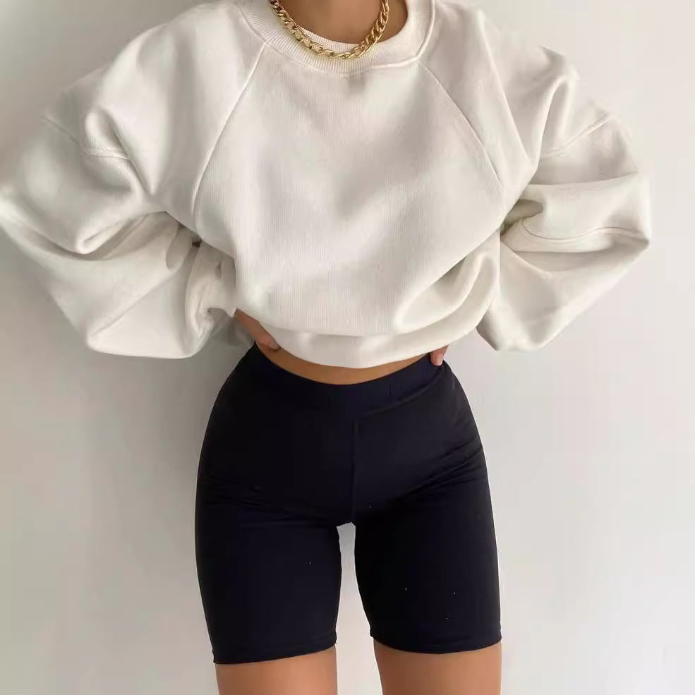 Damer Oversized Sweatshirt med Voluminösa Ärmar Mirla-Eva Jonsson