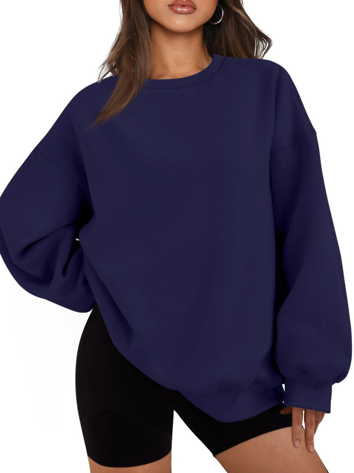 Damer Oversized Sweatshirt med avslappnade ballongärmar Eva Jonsson-Eva Jonsson