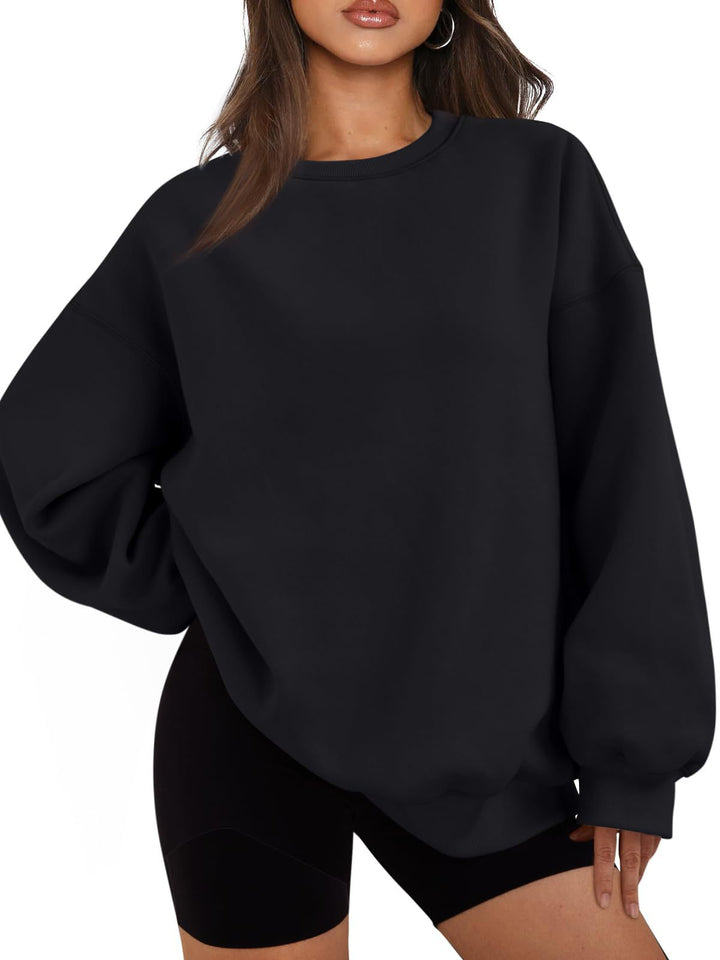 Damer Oversized Sweatshirt med avslappnade ballongärmar Eva Jonsson-Eva Jonsson